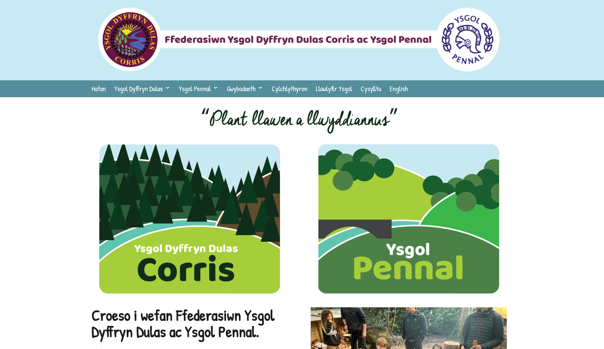 gwefan_ysgol_corrispennal_cy